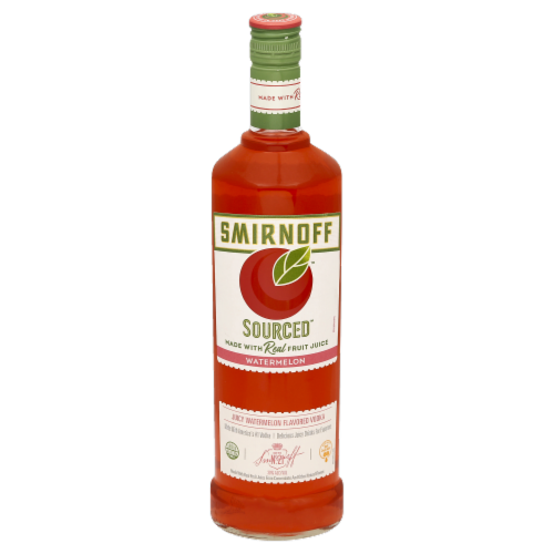 Smirnoff Sourced Watermelon (Vodka Made with Real Fruit Juice from Concentrate and Natural Flavors) Perspective: front