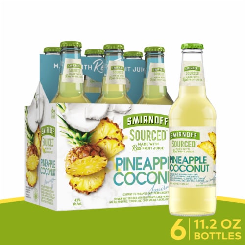 Smirnoff Sourced Pineapple Coconut Perspective: front