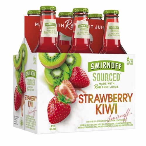 Smirnoff Sourced Strawberry Kiwi Perspective: front