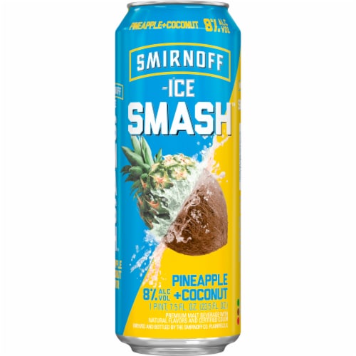 Smirnoff ICE Smash™ Pineapple + Coconut Perspective: front