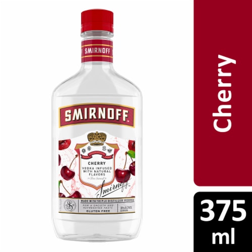 Smirnoff Cherry (Vodka Infused With Natural Flavors) Perspective: front