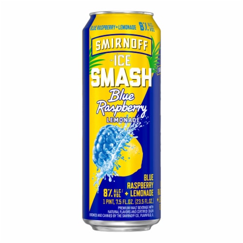 Smirnoff Ice Smash Blue Raspberry Lemonade Perspective: front