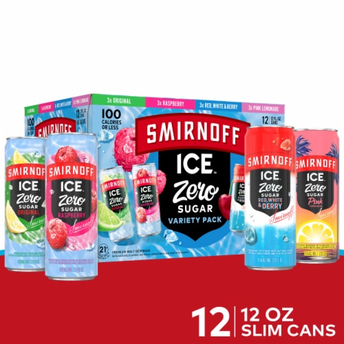 Kroger - Smirnoff Ice™ Zero Sugar Variety Pack, 12 cans / 12 fl oz
