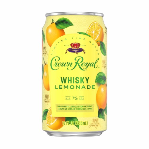 Crown Royal Ready To Drink Whisky Lemonade (RTD) Perspective: front