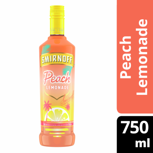 Smirnoff Peach Lemonade (Vodka Infused With Natural Flavors) Perspective: front