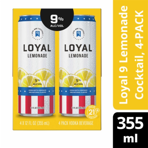 Loyal 9 Loyal Lemonade Vodka Cocktail Perspective: front