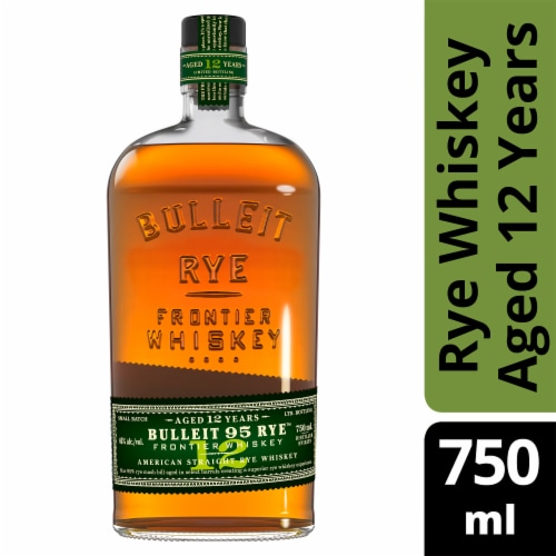 Bulleit Whiskey - American Rye 12 YO Perspective: front