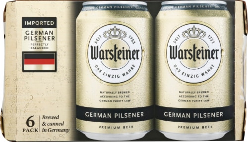Warsteiner German Pilsner Beer Perspective: front