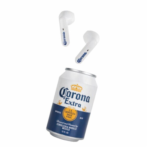 Corona CORONABUDS TWS Earbuds with Can Shaped Charging Case Perspective: front