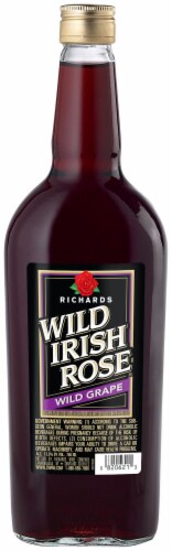 Richards Wild Irish Rose Wild Grape Wine Perspective: front