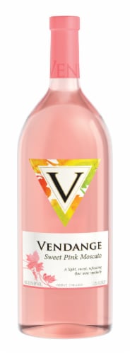 Vendange Sweet Pink Moscato Wine Perspective: front