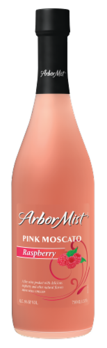 Arbor Mist Raspberry Pink Moscato Fruit Wine Perspective: front