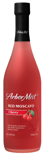 Arbor Mist Cherry Red Moscato Wine Perspective: front