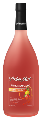 Arbor Mist Pineapple Strawberry Moscato Wine Perspective: front