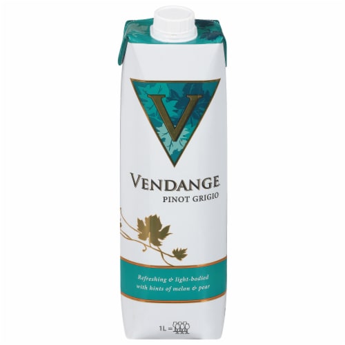Vendange Pinot Grigio White Wine Perspective: front