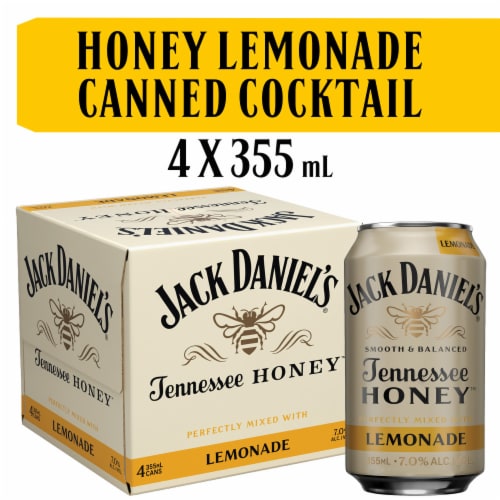 Jack Daniel's Tennessee Honey Lemonade Ready to Drink Whiskey Cocktail
