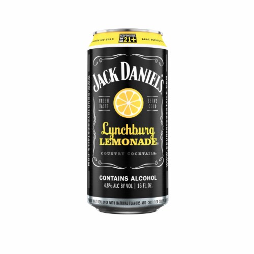 Jack Daniel's Country Cocktails Lynchburg Lemonade Single Can Perspective: front
