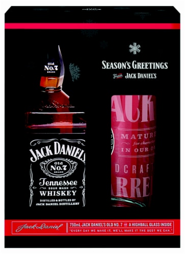 Jack Daniel's Tennessee Whiskey Season's Greetings Gift Set Perspective: front