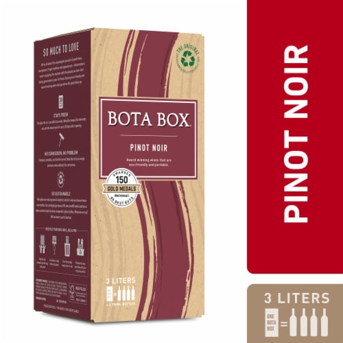 Bota Box Pinot Noir Red Wine Perspective: front