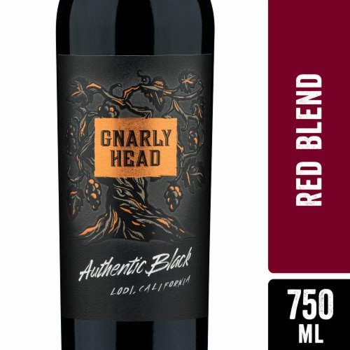 Gnarly Head Authentic Black Lodi California Red Wine Blend Perspective: front