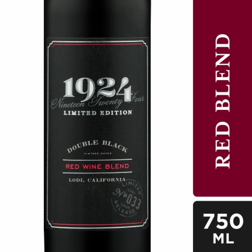 1924 Double Black California Red Wine Blend Perspective: front