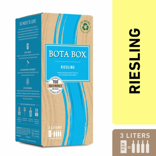 Bota Box Riesling White Wine Perspective: front