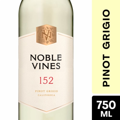 Noble Vines 152 Monterey County California Pinot Grigio White Wine Perspective: front