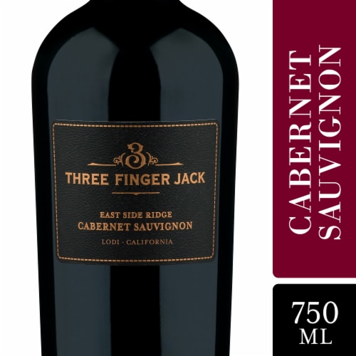 Three Finger Jack East Side Ridge Lodi California Cabernet Sauvignon Red Wine Perspective: front