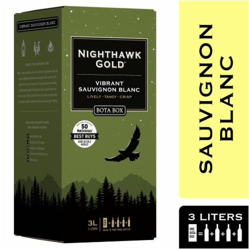 Nighthawk Gold by Bota Box Vibrant Sauvignon Blanc White Wine Perspective: front