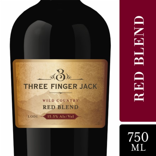 Three Finger Jack Wild Country Red Blend Wine, California, 15.5% ABV Perspective: front