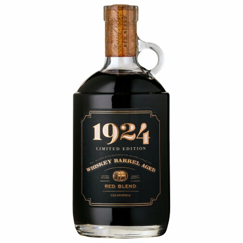 1924 Limited Edition Whiskey Barrel Red Blend Wine Perspective: front
