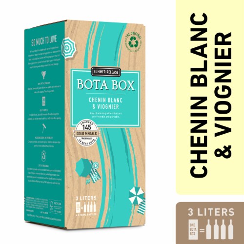 Bota Box Chenin Blanc & Viognier White Wine Perspective: front