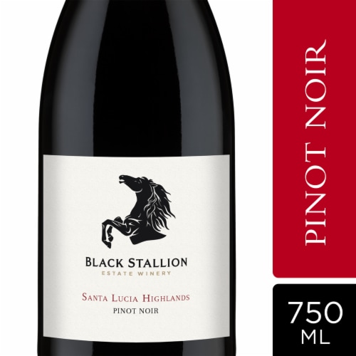 Black Stallion Santa Lucia Highlands Pinot Noir Red Wine, California, 750mL, 14.5% ABV Perspective: front