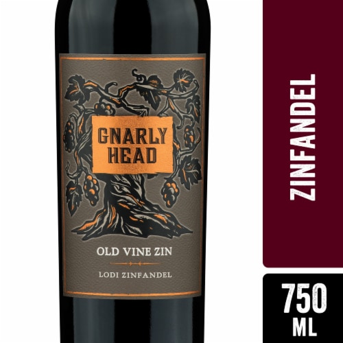 Gnarly Head Old Vine Zinfandel California Red Wine Perspective: front