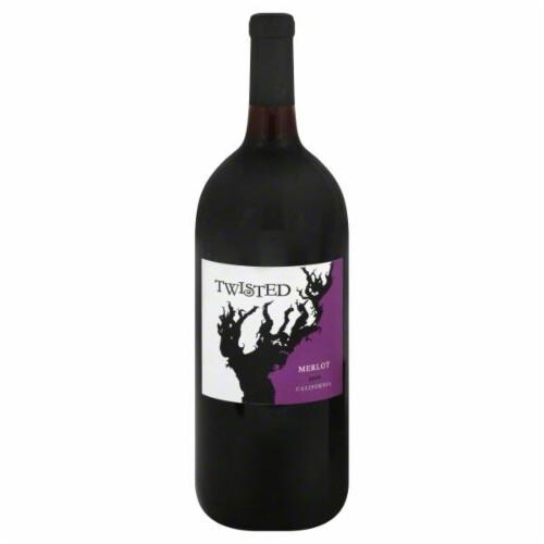 Twisted Merlot Wine Perspective: front