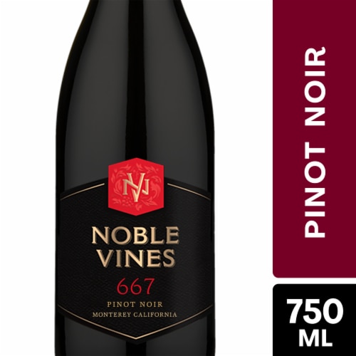 Noble Vines 667 Monterey California Pinot Noir Red Wine Perspective: front