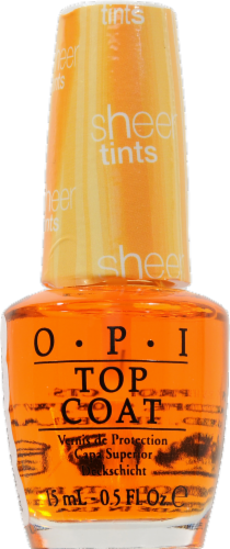 OPI Sheer Tints Top Coat Nail Lacquer Perspective: front