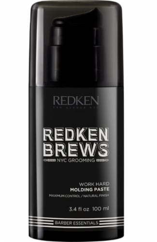 Redken Brews Men's Work Hard Molding Paste Perspective: front