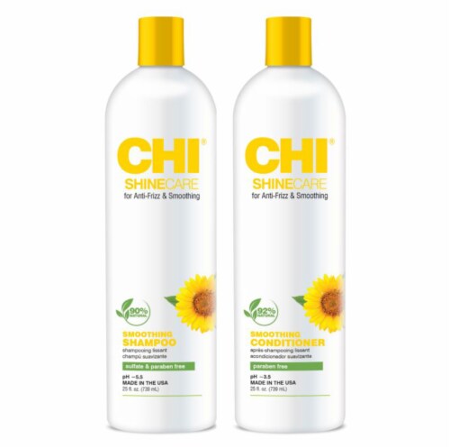 CHI Shinecare Smoothing Shampoo & Conditioner Perspective: front