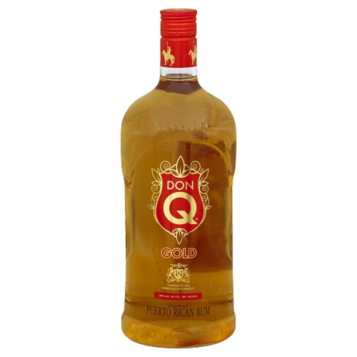 Don Q Gold Puerto Rican Dark Rum Perspective: front