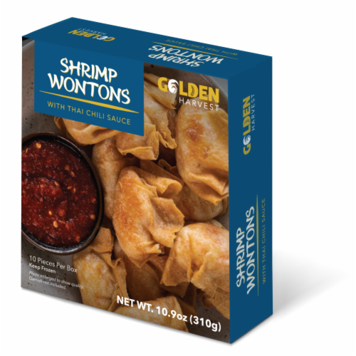 Golden Harvest Wonton with Thai Chili Sauce Perspective: front