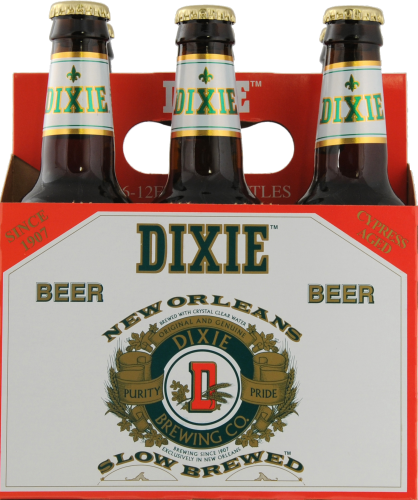 Dixie Slow Brew Beer Perspective: front
