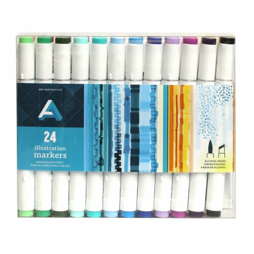 Art Alternatives Illustration Markers Set Perspective: front
