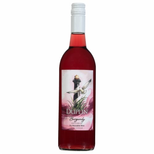 Duplin® Burgundy Dry Muscadine Red Blend North Carolina Wine Perspective: front