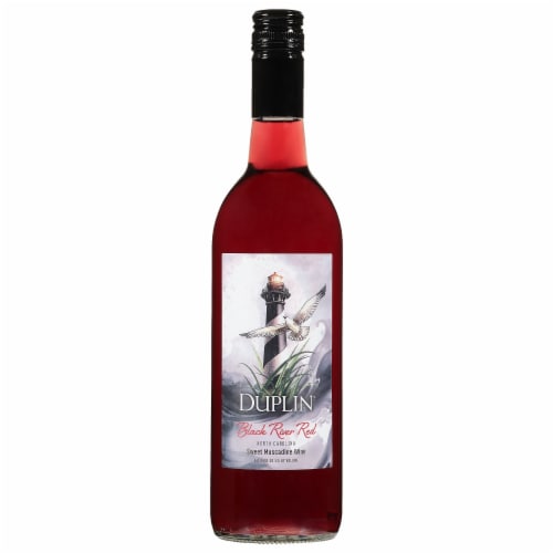 Duplin® Sweet Muscadine Black River Red North Carolina Red Wine Perspective: front