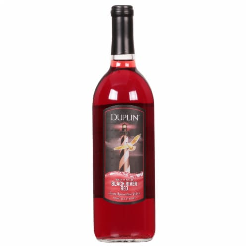 Duplin® Sweet Muscadine Black River Red North Carolina Red Wine Perspective: front