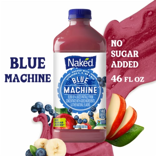 Naked Juice Blue Machine No Sugar Added 100% Juice Smoothie Drink