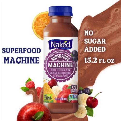 Naked Juice Blend, Blue Machine: Calories, Nutrition Analysis & More