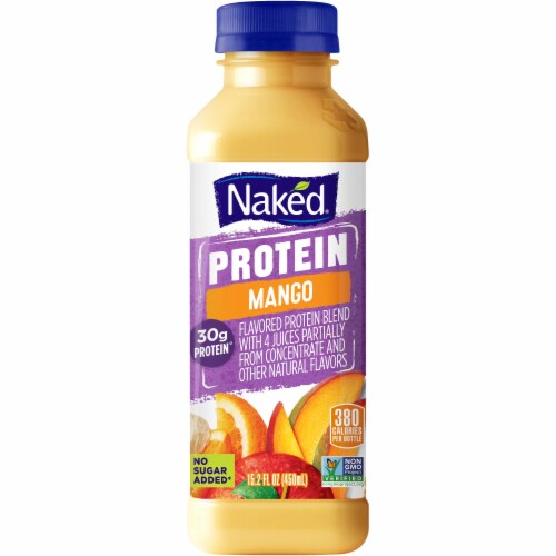 Naked Protein Mango Protein Juice Smoothie Blend Drink 15.2 fl oz Mariano s