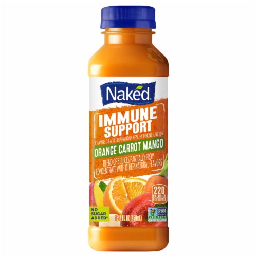 Naked® Orange Carrot Mango Juice Blend Perspective: front